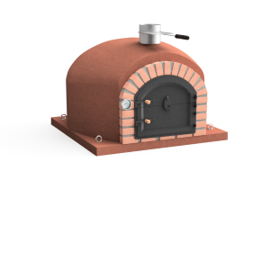 Horno de leña exterior de obra modelo gran canária burdeos - 100x100x65cm