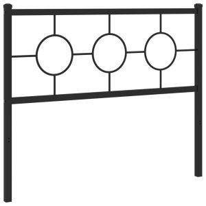 vidaXL cabecero de metal negro 107 cm