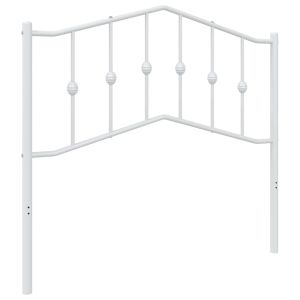vidaXL cabecero de repuesto de metal blanco 100 cm