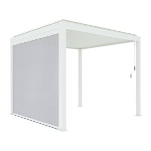 Pérgola bioclimática 3x3m v2 + 1 toldo vertical de 3m, triomphe 3x3m +