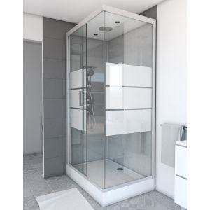 Cabina ducha rectangular 110x80x215cm - silvery stripe 110