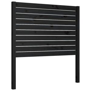 vidaXL cabecero de cama madera maciza de pino negro 96x4x100 cm