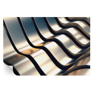 Murales autoadhesivos ondas metálicas 104x152 tulup