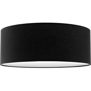 Lámpara de techo estructura de acero, 40 w 40 x 15,5 cm negro