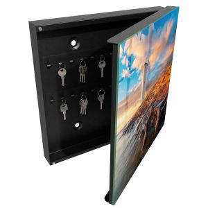 Guardallaves decorativo 30x30x5 faro, apertura derecha tulup