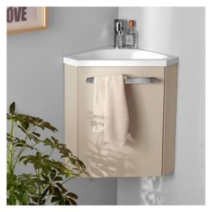 Conjunto de lavabo y grifería de esquina skino