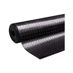 10x 1 m punto redondo - estera antideslizante suelo de caucho goma 3mm | 1