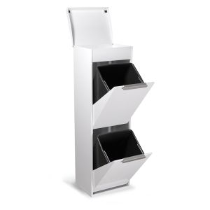 Arregui ecoclas plus cr221-e cubo de basura y reciclaje acero 2 x 17l (34l)