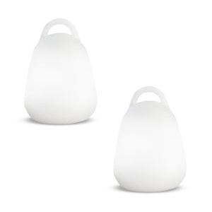 Juego de 2 lámparas de mesa inalámbricas h24cm liberty