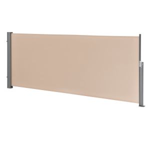 Toldo lateral contra viento sol y visión mulhacén color de arena 140x300cm