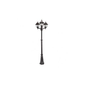 Bootes street light 3xe27 aluminium / crystal brown