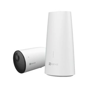 Kit 1 cámara ip Wi-Fi exterior con batería y estación base - hb3 2k ezviz