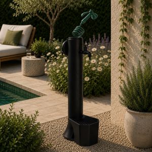 Sined fuente negro cubo y pistola triton pro fuente negro manguera larga 75