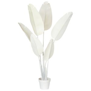 Planta artificial banana tree 123 cm blanco