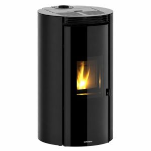 Estufa de pellets kea de 10 kw negra