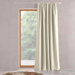 Cortina fruncida blanco crema 140x280cm teidor
