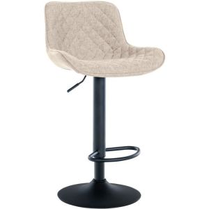 Taburete de bar regulable giratorio - taupe - 1 ud.