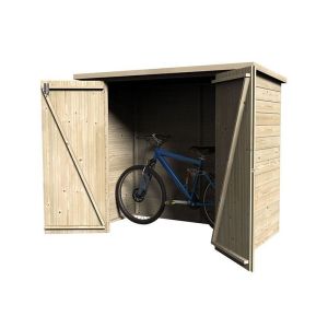 Guarda bicis en madera. 12 mm. 182 x 88 cm. 1,55m²
