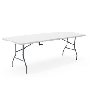 Mesa plegable y portátil Gardiun new koln 240x74x74 cm de resina en color b