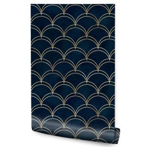Papel Pintado No Tejido De Estilo Art Déco Para Salón 53cm x 10m