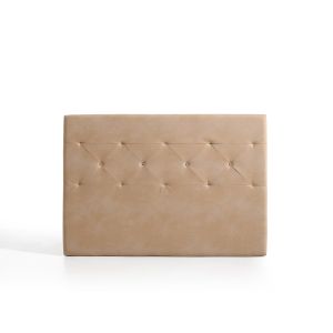 Cabecero zafiro para cama de 100 de tela camel 115x115x8. Matris
