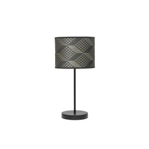 Sobremesa 1xe14 negro tetris gris 42x17x17cm moda