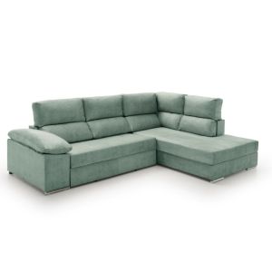 Sofa cama chaise longue fiorella  agua marina derecha