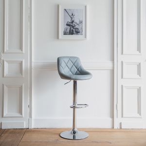Taburete de bar gris jasper