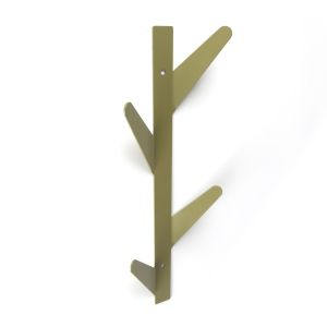 Perchero de pared rei c1695 | 125x370x45 mm | verde oliva