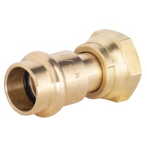 Conector de cobre prensado ø16 - hembra tuerca libre 1/2