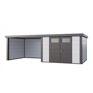 Caseta de jardin nh9 c apoyo grande a la izquierda | blanco | novo habitat