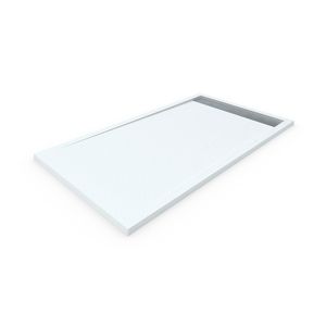 Plato de ducha resina con marco. Blanco ral: 9003 90x190cm