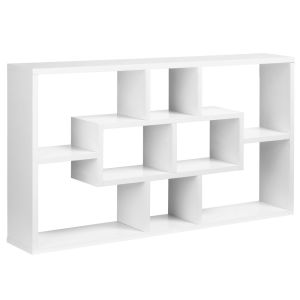 Estante de pared decorativo tablero de partículas; color blanco