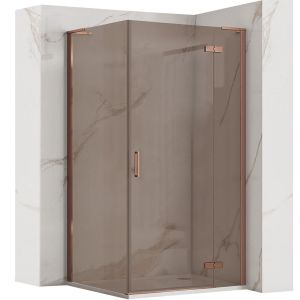 Rea cabina de ducha hugo 80x90 copper brush, 90x80x200,5 cm