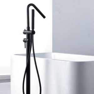 Imex - grifería monomando exenta de bañera serie córcega black gun metal