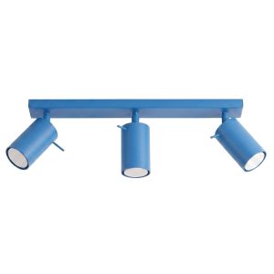 Plafones ring 3 azul claro acero 45x16x6cm