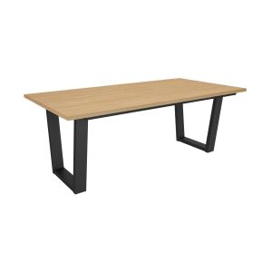 Mesa comedor, 194x90x74 cm, roble soft