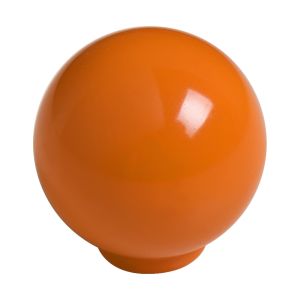 Tirador bola abs 34mm naranja brillo lote de 50