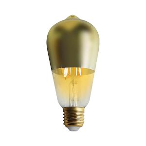 Bombilla LED edison cúpula oro E27 6w equi.45w 600lm 15000h 7hsevenon