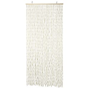 H&s collection cortina de puerta de bambú natural 90x200 cm