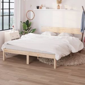 Cama 150x200 cm madera maciza de pino
