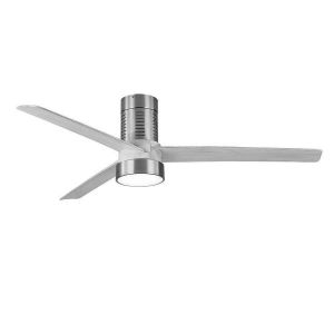 Ventilador niquel aspas gris, motor DC TEO led 24w FABRILAMP