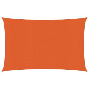vidaXL toldo de vela hdpe naranja 160 g/m² 2x3,5 m