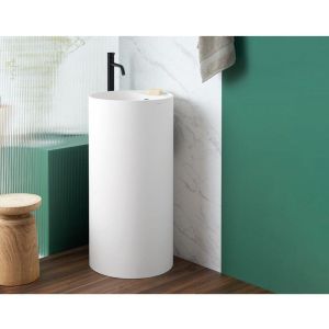 Lavabo con columna diseño vistabella  55 cm