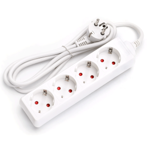 Aigostar regleta 4 enchufes, cable 1.5m