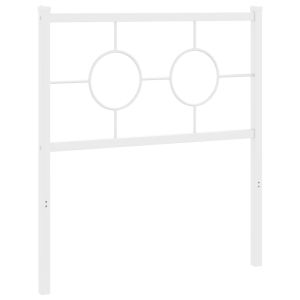 vidaXL cabecero de metal blanco 75 cm