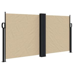 vidaXL toldo lateral retráctil beige 120x600 cm
