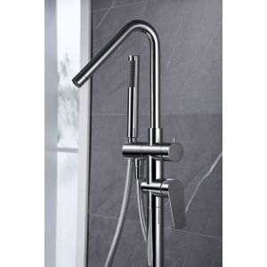 Imex - grifería monomando exenta de bañera serie bélgica cromada