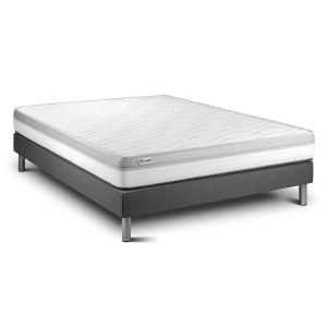 Conjunto vital relax 150 x 200 cm somier kit gris