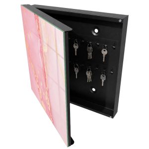 Armario llaves de pared 30x30x5 sueño rosa, apertura izquierda tulup